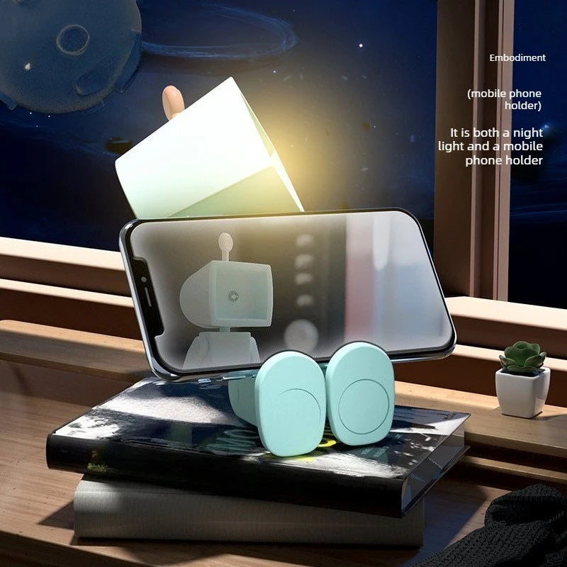 Astronaut Magnetic Night Light DIY Adjustable Spaceman LED Bedside Lamp Kids Companion Ambient Creative Gift Desk Light Quake