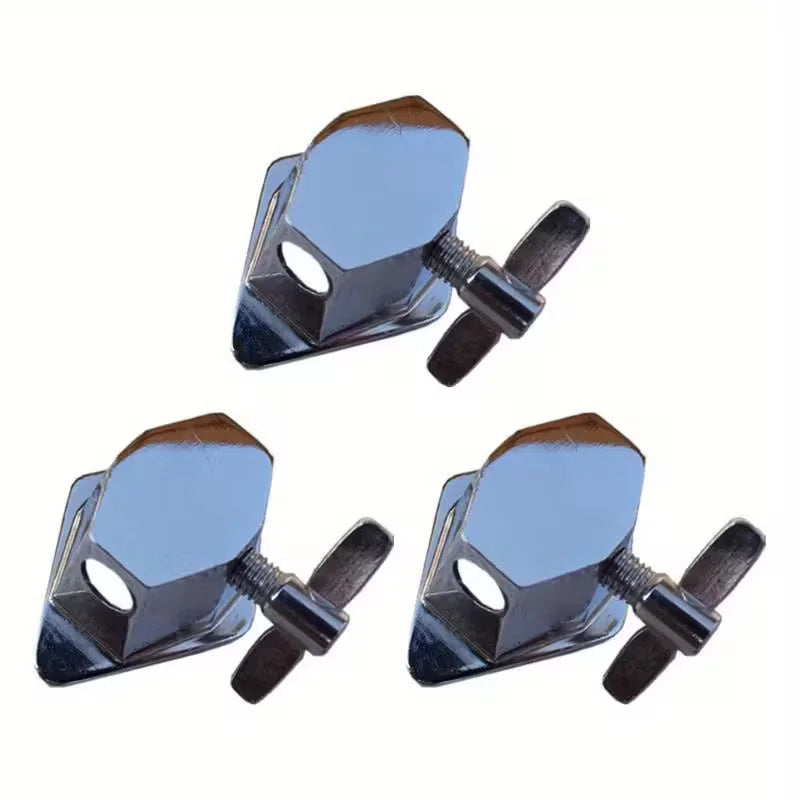 3pcs Floor Tom Leg Mount Bracket with Screws,Floor Tom Leg Stand Holder for Tom Drum Set Kit Parts Musical Instrument Quake 3pcs