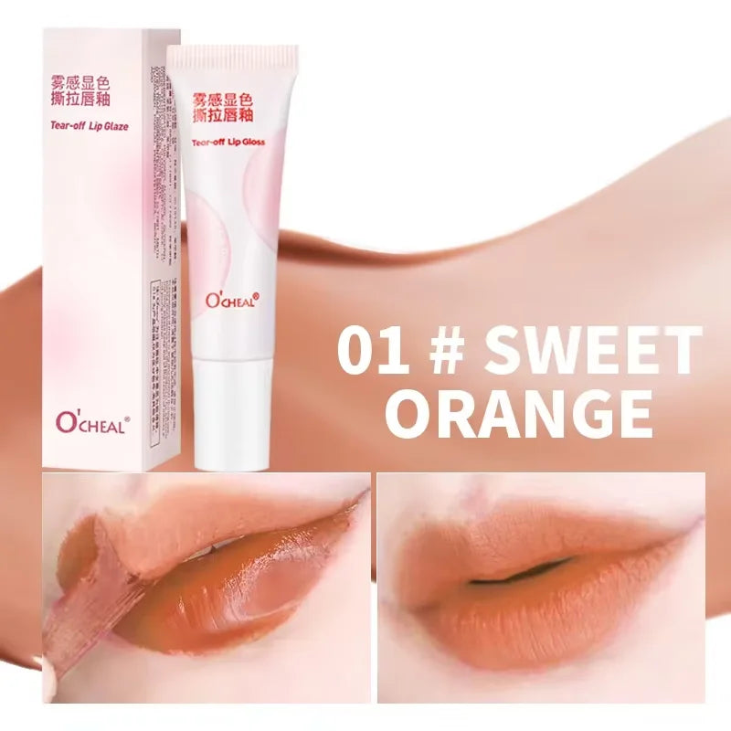 O'CHEAL Velvet Lip Tint 12H Wear Transfer-Proof Long-Lasting Non-Drying Glossy Stain with Smudge-Proof Feature 10 Colors Quake 01