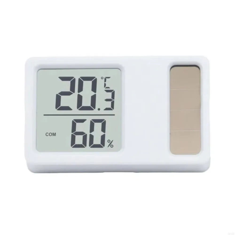 69HF Solar Powered Thermometers Mini High Accuracy Digital Temperature Humidity Measurement Meter Gauge Professional Quake
