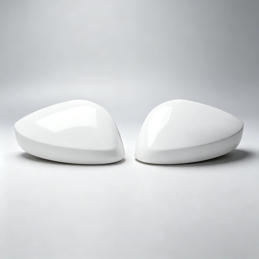 White Black Side Door Mirror Cover Caps Replacement For Honda Civic 11th Gen 2022 2023 2024 Sedan Hatchback Pair Quake