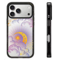 Cat Cloud Moon Pattern Impact Black Border Magnetic Phone Case Cover for IPhone 13 14 15 16 17 18 Pro Max Case Quake impact (no magsafe) iPhone 14 Pro
