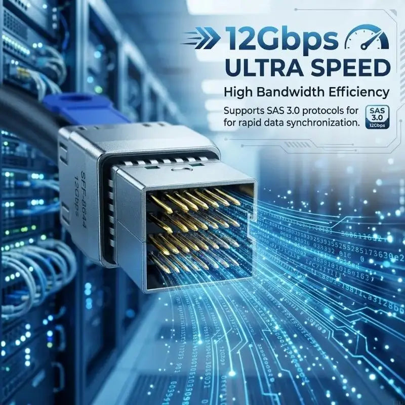 SFF-8644 To SFF-8644 Cable 12Gbps Fast Speed Servers External Connection Line For Servers Storage Device K1KF Quake