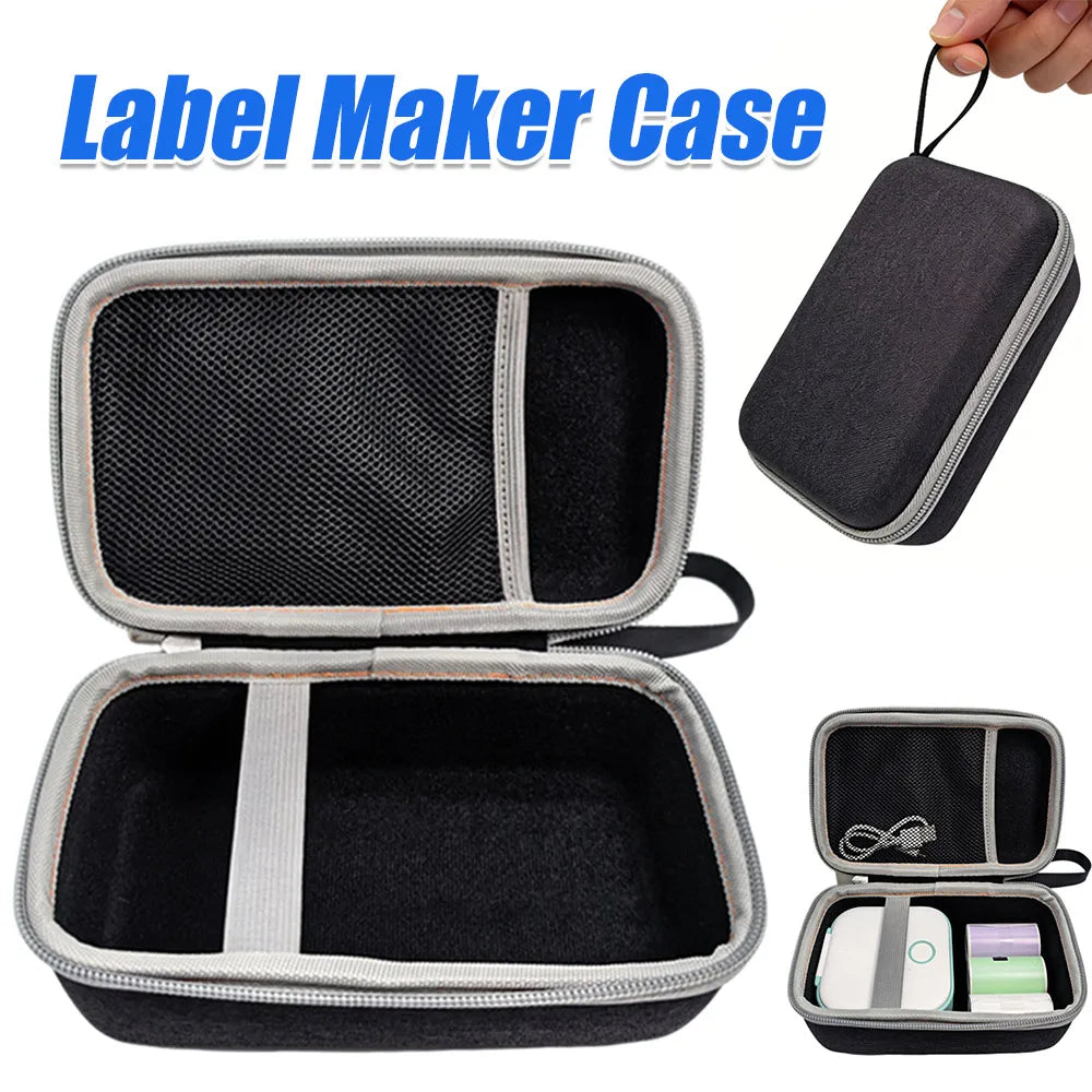 For Memoking Phomemo Sticker Paper Storage Holder Shockproof Portable Carry Cases Anti-Scratch for Label Maker/Thermal Paper Quake