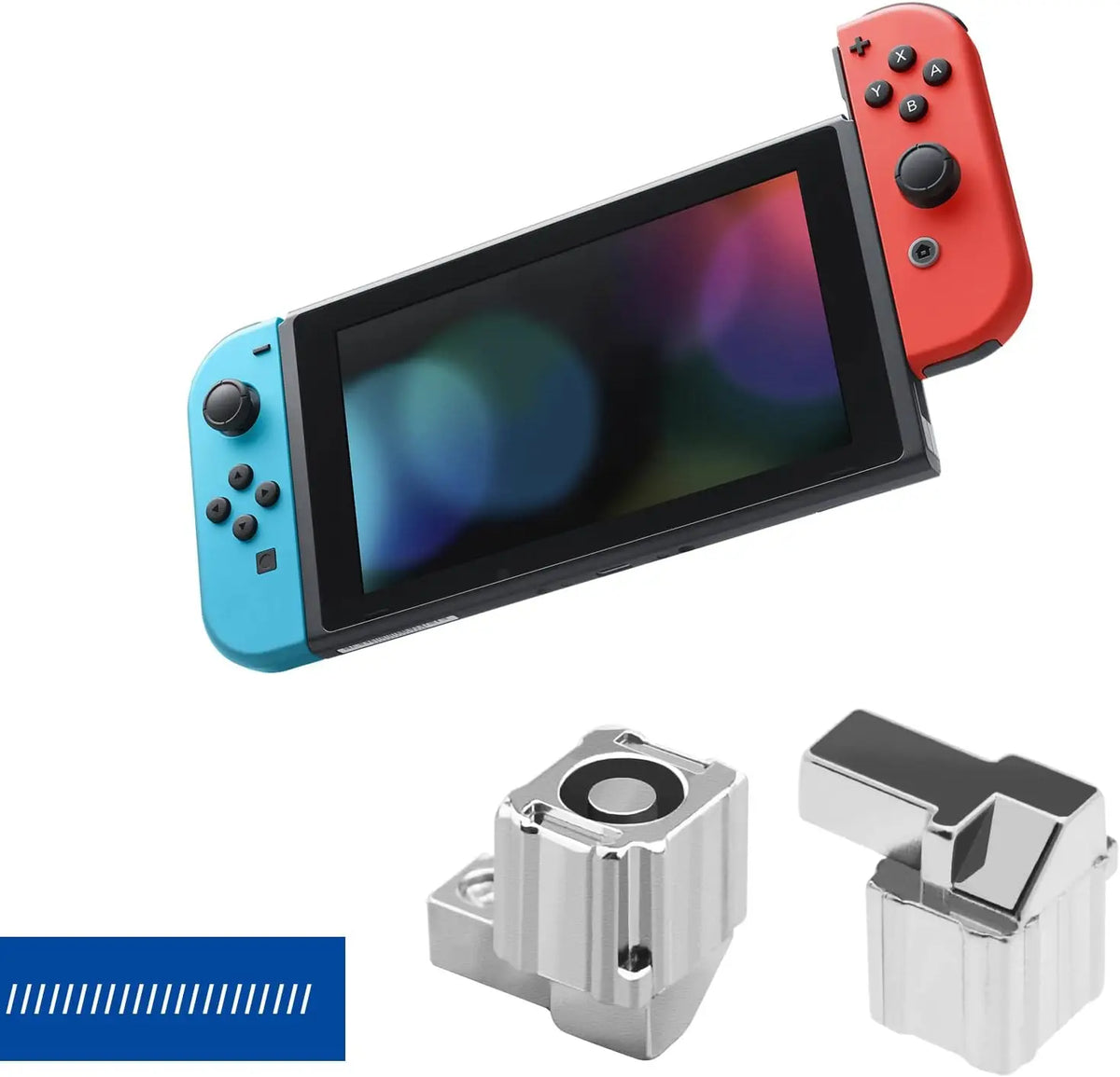 3 Pair Left Right Slider Buckle Metal Lock Latch Bracket Controller Replacement Repair Part Tool Compatible with Switch Joy-Con Quake