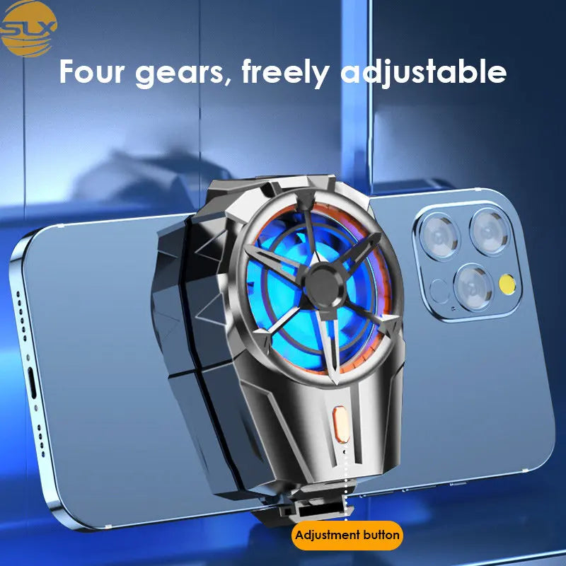 300Mah rechargeable mobile phone air cooler X52 Mobile phone cooling fan Mobile phone radiator back clip for iPhone Samsung Quake