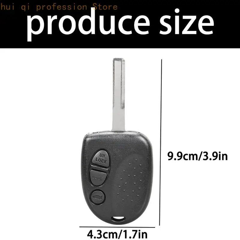 Black Remote Shell Case with Blank Blade, Replacement Housing for Worn Repair and Circuit Board Move Daily H8WE Quake