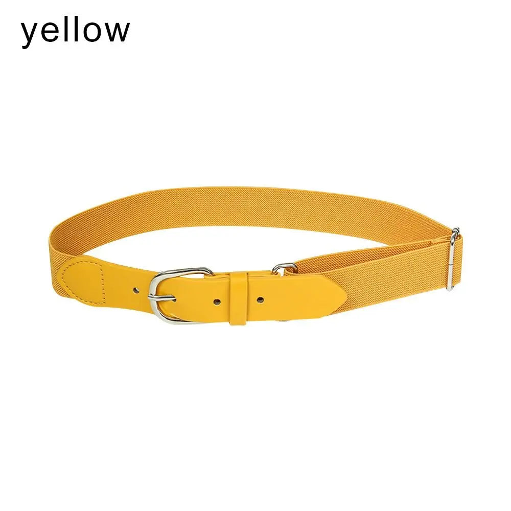 Decoration Children Outdoor Sports Belt Baseball Belt Elastic WaistBelt Waiststrap Waistband Quake yellow