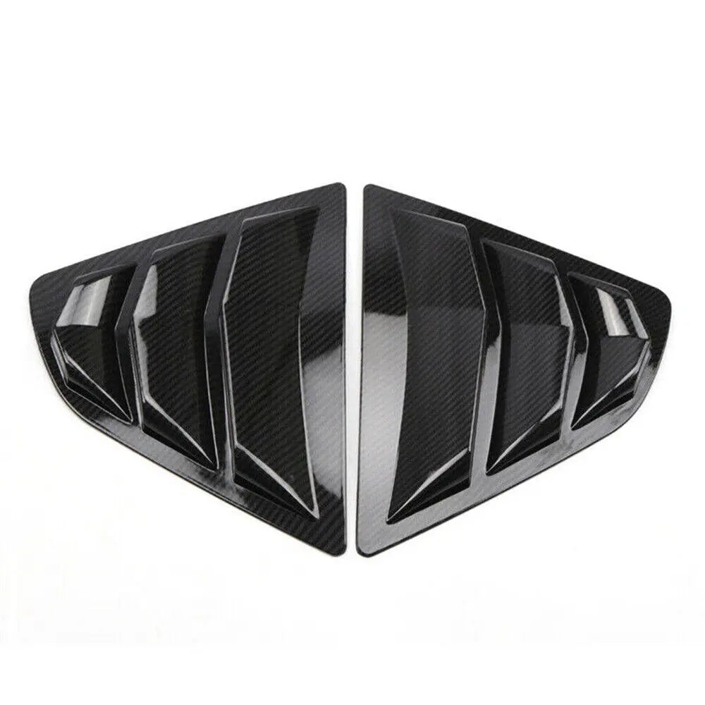 For Toyota Camry Sedan 2018-2023 Car Rear Louver Window Side Shutter Cover Trim Sticker Vent Scoop ABS Carbon Fiber Accessories Quake