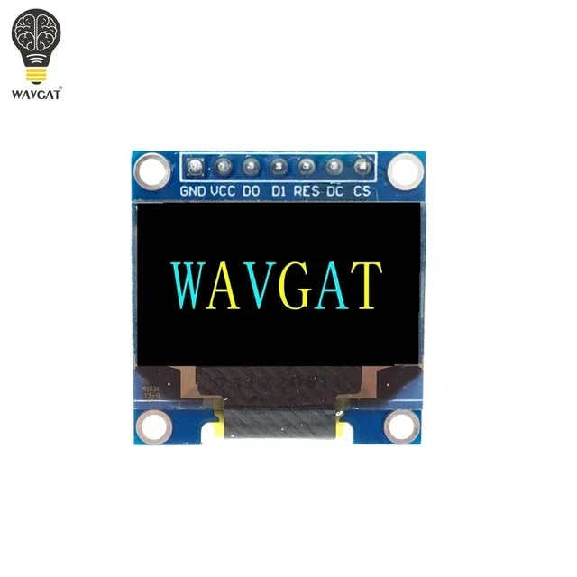 0.96 inch OLED IIC Serial White Display Module 128X64 I2C SSD1306 12864 LCD Screen Board GND VCC SCL SDA 0.96" for Arduino Black Quake 7Pin YB