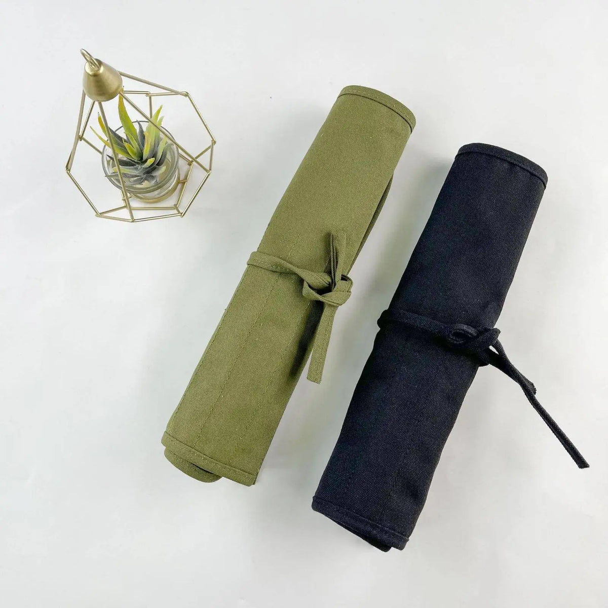 Durable Canvas Pencil Case Heavy Duty Pencil Pouch for Art School Office Travel Storage Quake