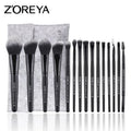 New 3/9/15pcs Professional Makeup Brush Set With Bag Powder Eyeshadow Brush Brochas Maquillaje Cosmetics Tool Quake 15pcs brush with bag