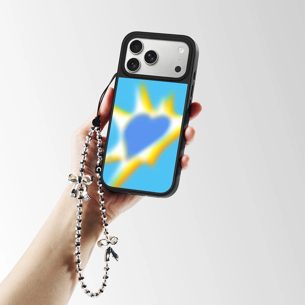 Power Multicolor Pattern Mirror Surface Magnetic Phone Case Cover for IPhone 13 14 15 16 17 18 Pro Max Case Quake