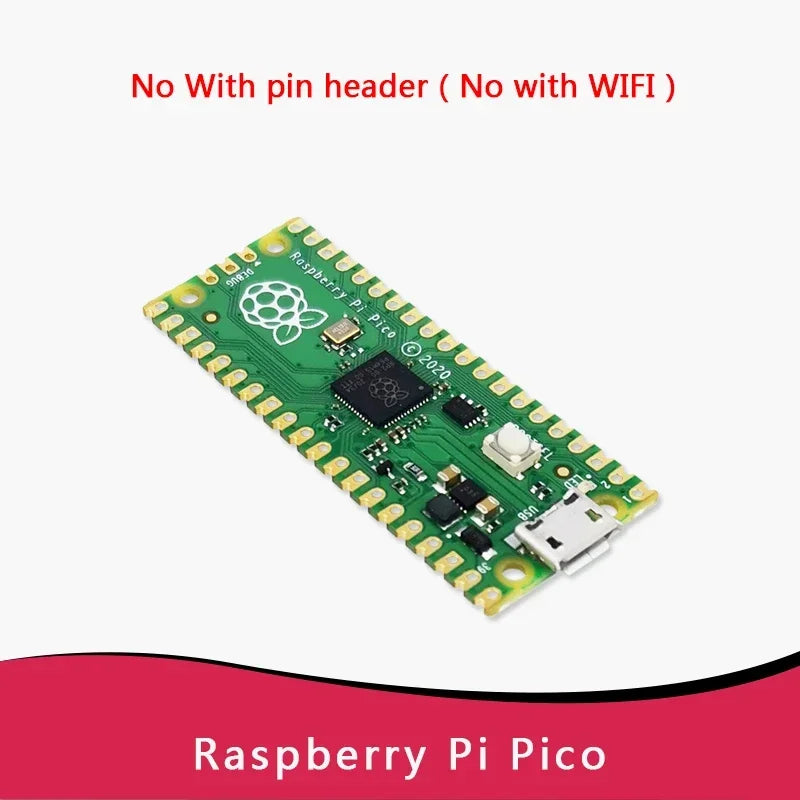Original Raspberry Pi Pico W with Wireless WiFi Development Board, Pico or Pico H with Pin Header, Support MicroPython/C++ Quake