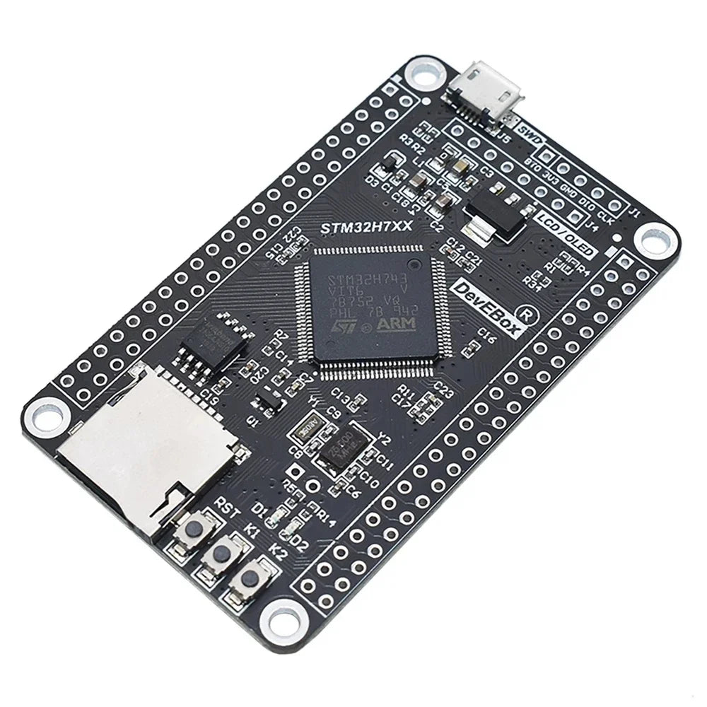 Development- Board- STM32 System Board STM32H750VBT6- STM32-H743VIT6- STM32H7 M7 Core Board TFT Interface with USB Cable Quake