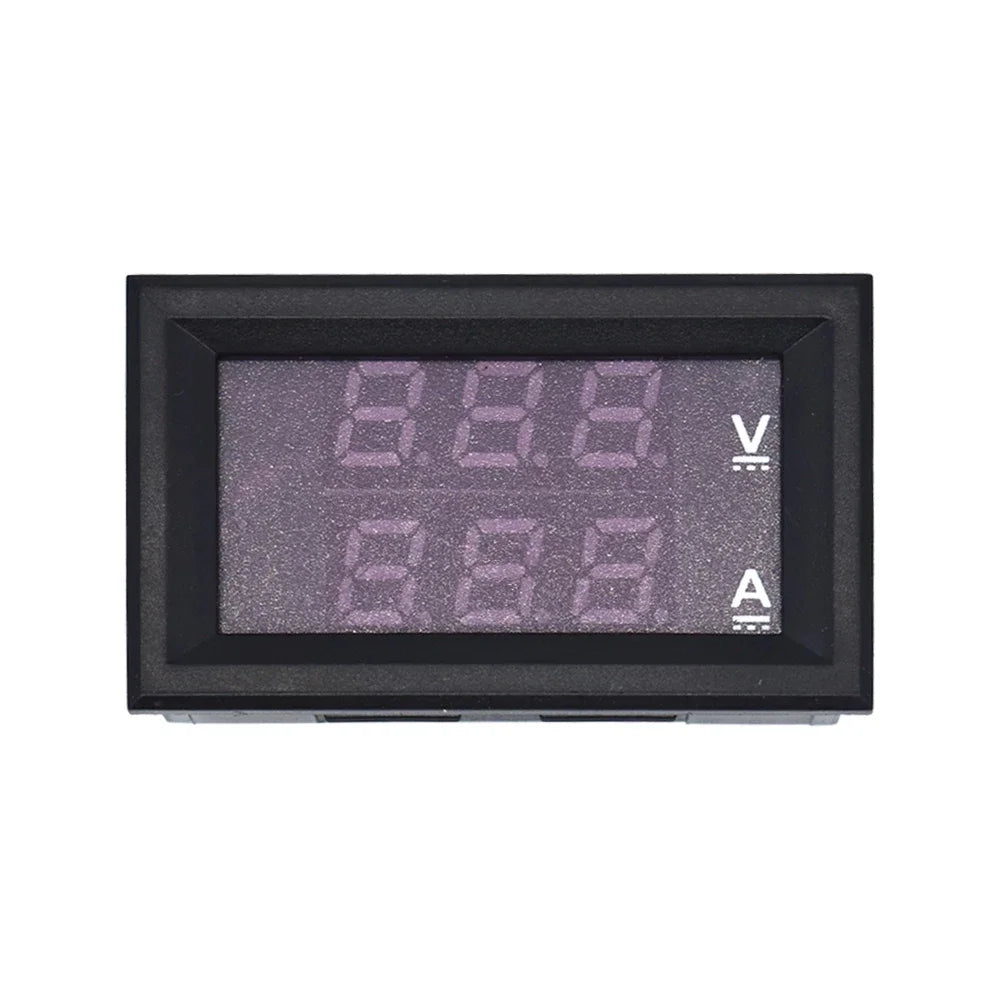 Digital DC 0-100V 10A Voltmeter Ammeter Dual Display Voltage Detector Current Meter Panel Amp Volt Gauge 0.28" Red Blue LED Quake