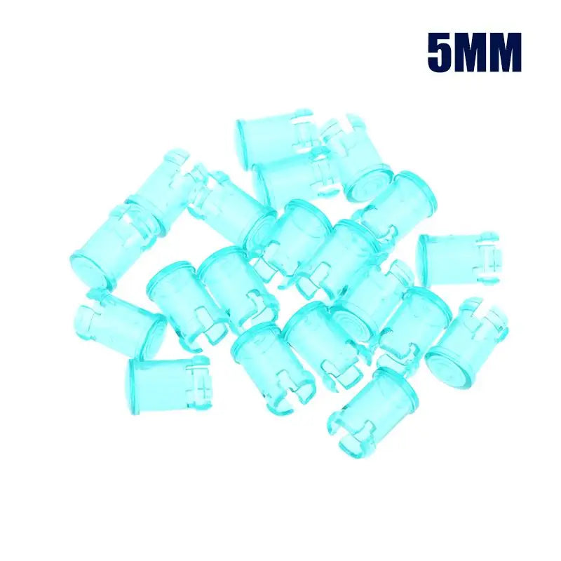 20Pcs/lot 3MM 5MM LED Light Emitting Diode Lampshade Light Guide Light Guide Cap Protective Cover Led Transparent Lamp Caps Quake 5mm Green