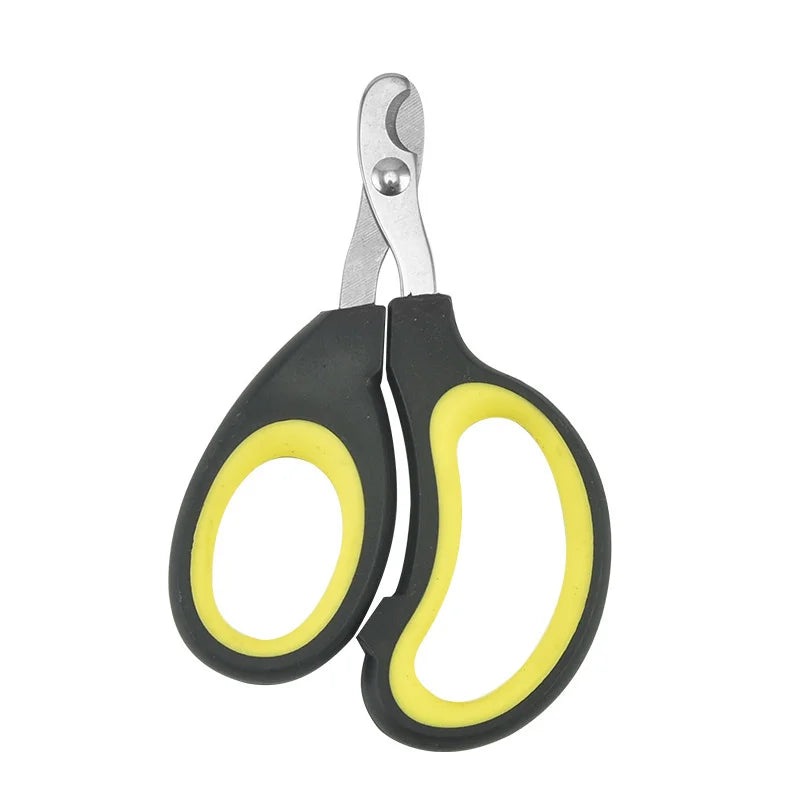 Pet Nail Scissors, Half Moon Nail Scissors, Suitable For Cats And Dogs And Other Small Pet Nail Care, Stainless Steel, Durable Quake Black S