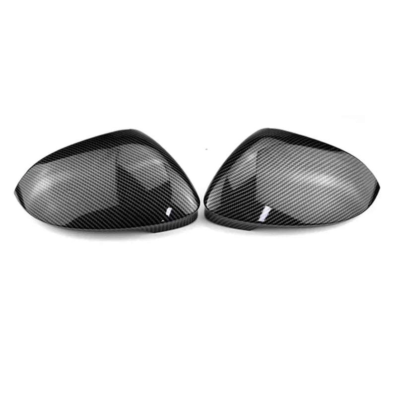 For Volkswagen VW Golf 8 MK8 2020-2022 Car Replacement Rearview Side Mirror Cover Wing Cap Exterior Door Case Trim Carbon Style Quake No Hole Carbon