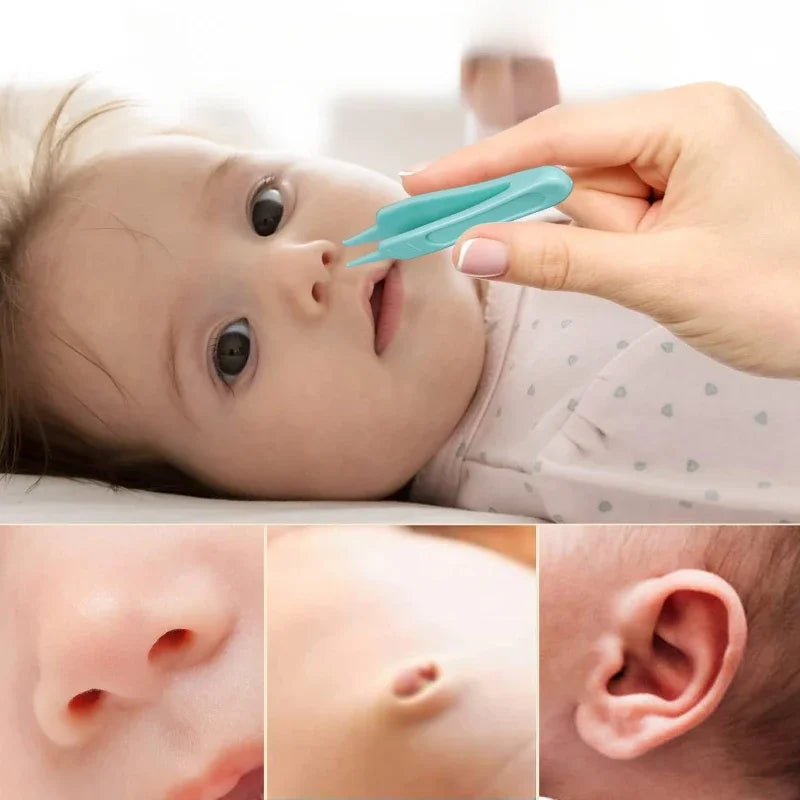 Baby Aspirator Nasal Professionalwith Nose Cleaning Tweezers Set Syringe Nasal Irrigator with Tweezers for Newborn Infants Kids Quake