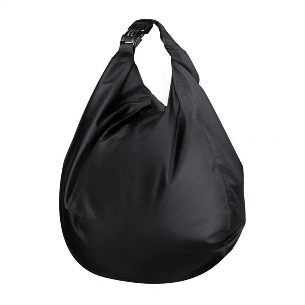 30L Motorcycle Helmet Bag Large Capacity Dustproof Luggage Foldable Motorcycle Helmet Lock Riding Bag Outdoor Cycling Quake Black