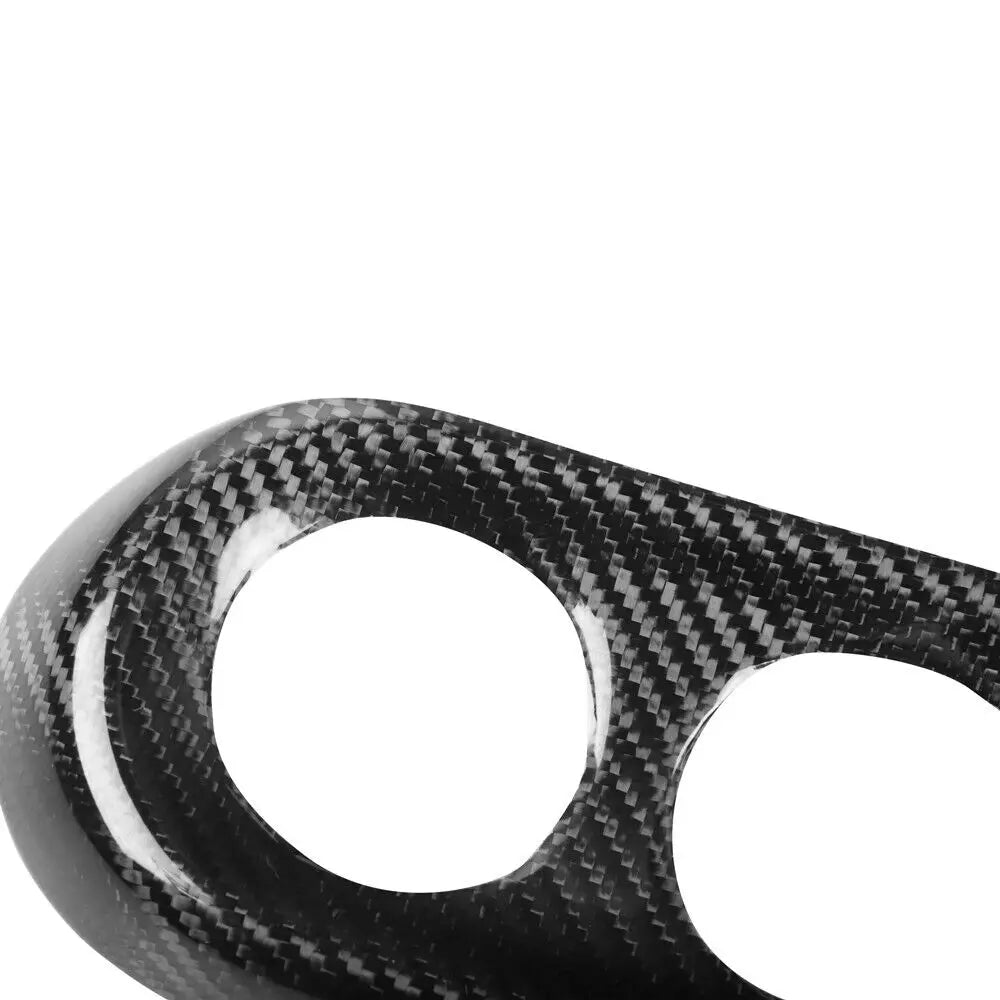 For Mitsubishi Lancer EVO X 10 2008-2015 Real Carbon Fiber Car Console Dashboard AC Panel Gauge Pod Pointer Cover Trim Frame Quake