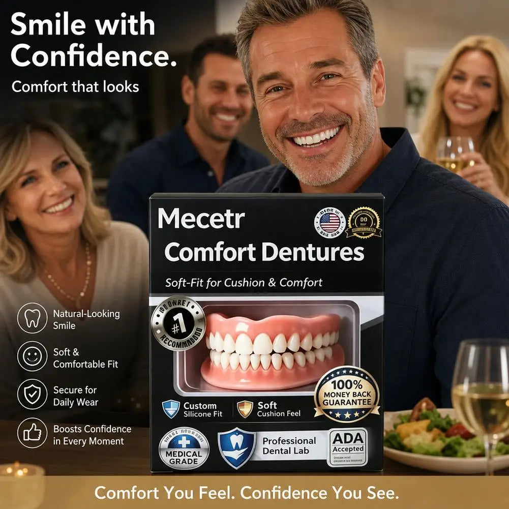 Denture Cushion Soft Denture Liner Kit Denture Reline Kit Soft Fit Denture Cushion Pads for Upper Lower Dentures Quake