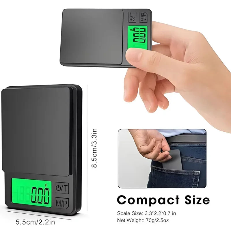 500/1000 .01g Precision Pocket Scale Digital Gram Food Jewelry Ounces/Grains Scale Digital Pocket Scale Mini Scale Tiny Scale Quake