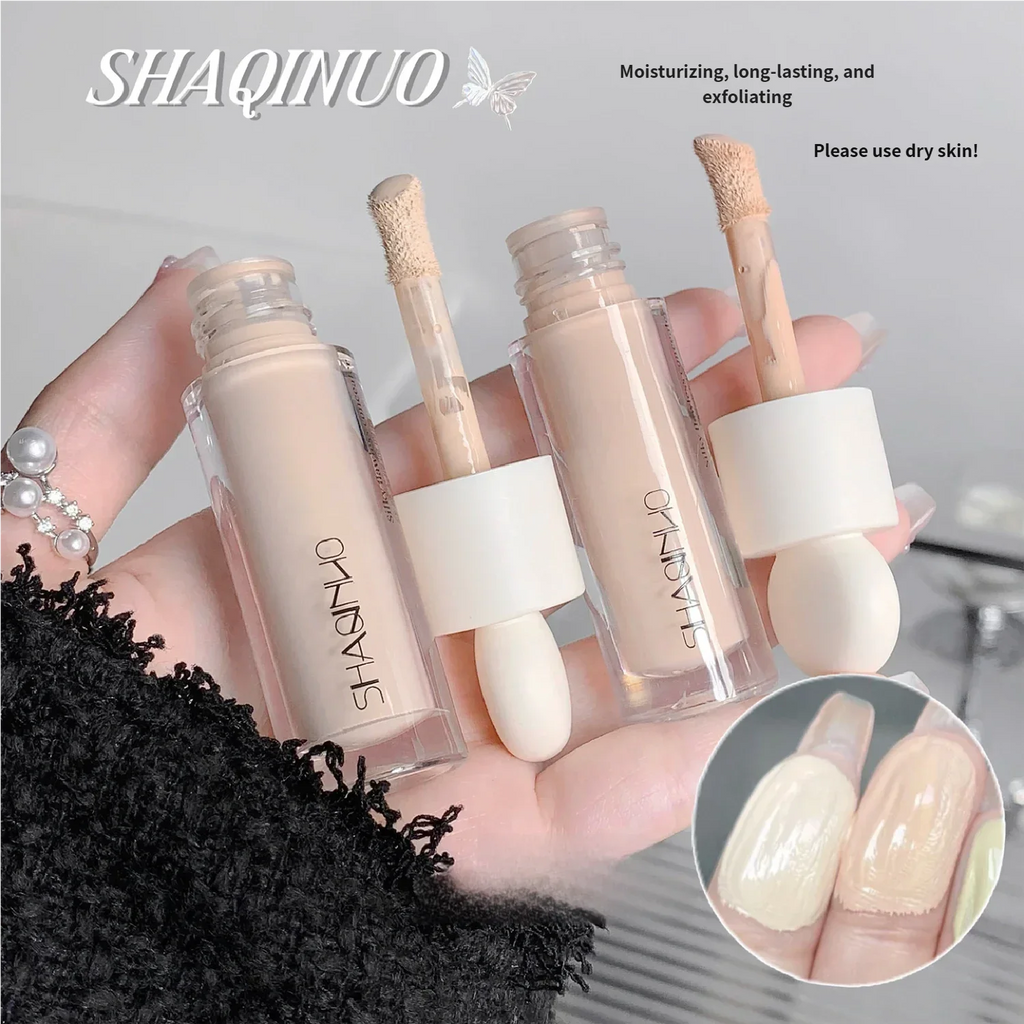 SHAQINUO Concealer Pen Cream Silk Soft - Flawless Coverage Acne Scars Dark Spots Circles Brightening Long-Lasting Makeup CO:02 Quake