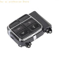 Vehicle Steering Wheel Control Button Part for Cruise Command Repair, Plastic Housing Detail, Ref 56054450AA, Single Unit H8WE Quake CN black