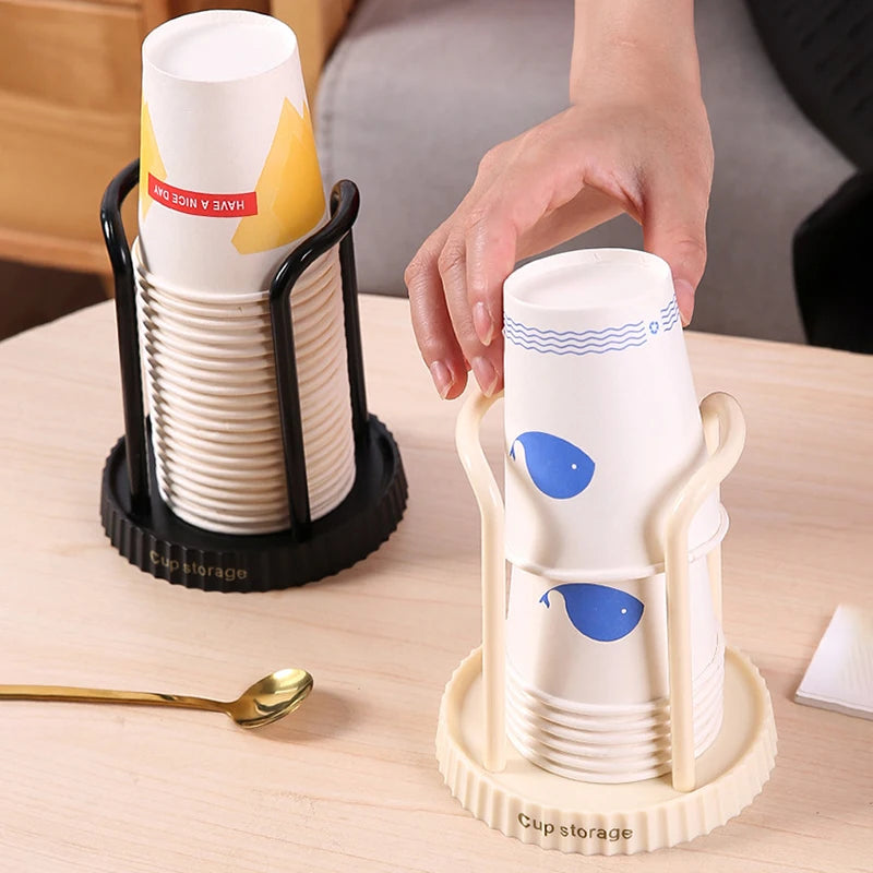 Household Disposable Paper Cup Holder, Desktop Paper Cup Storage Rack, Suitable For Living Room, Dining Room And Other Cup Taker Quake