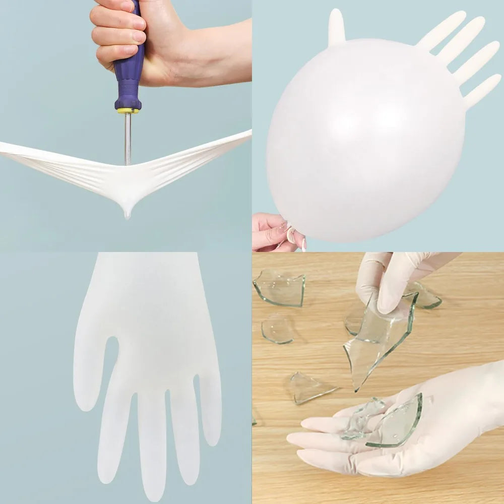 S/M/L Nitrile Cleaning Gloves Kitchen Dishwashing Gloves Food-grade Safe Disposable Gloves Multi-purpose Household Cleaning Tool Quake