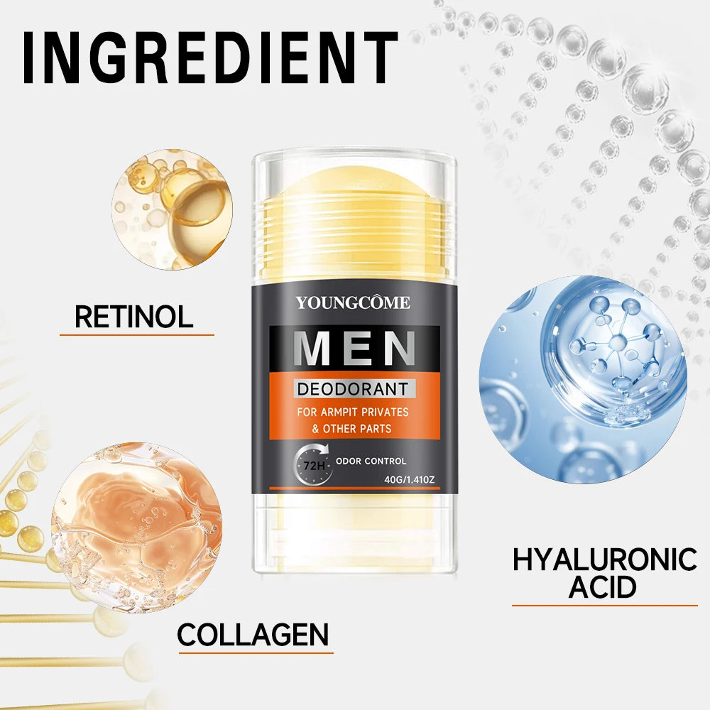 Men Odor Remove Cream Underarm Bad Smell Sweating Removal Armpit Refreshing Antiperspirant Lasting Aroma Deodorant Body Care Quake