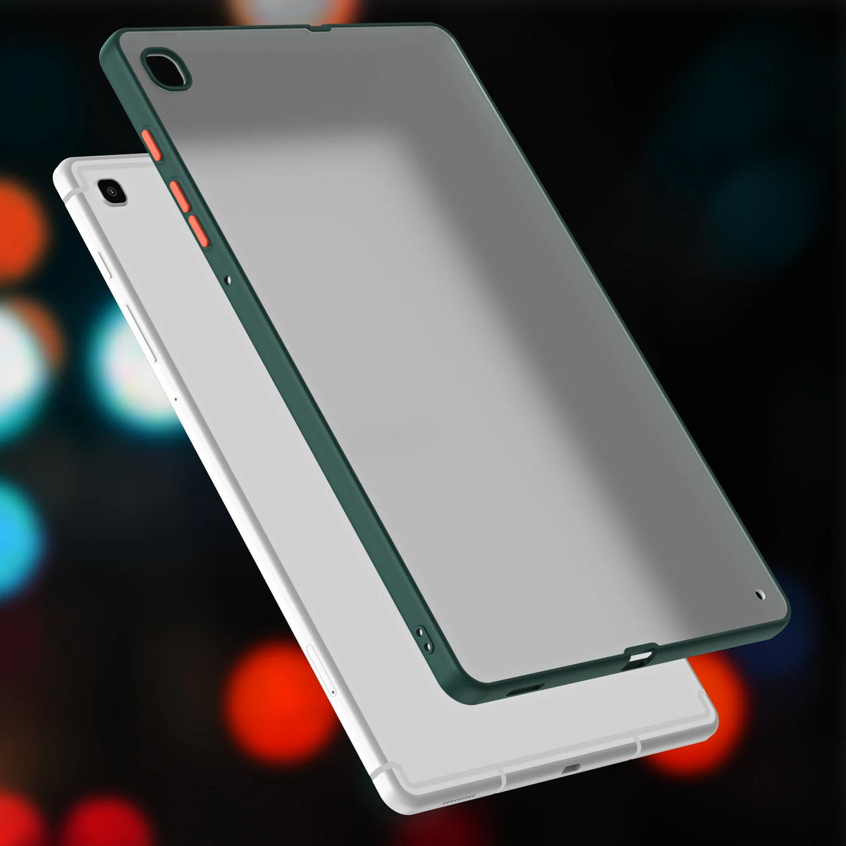 Anti-Drop Transparent Protective Case for Galaxy Tab S6 Lite ,SM-P610/Wi-Fi SM-P615/LTE 2020/2022/2023/2024 Durable Tablet Shell Quake Green Tab S6 Lite
