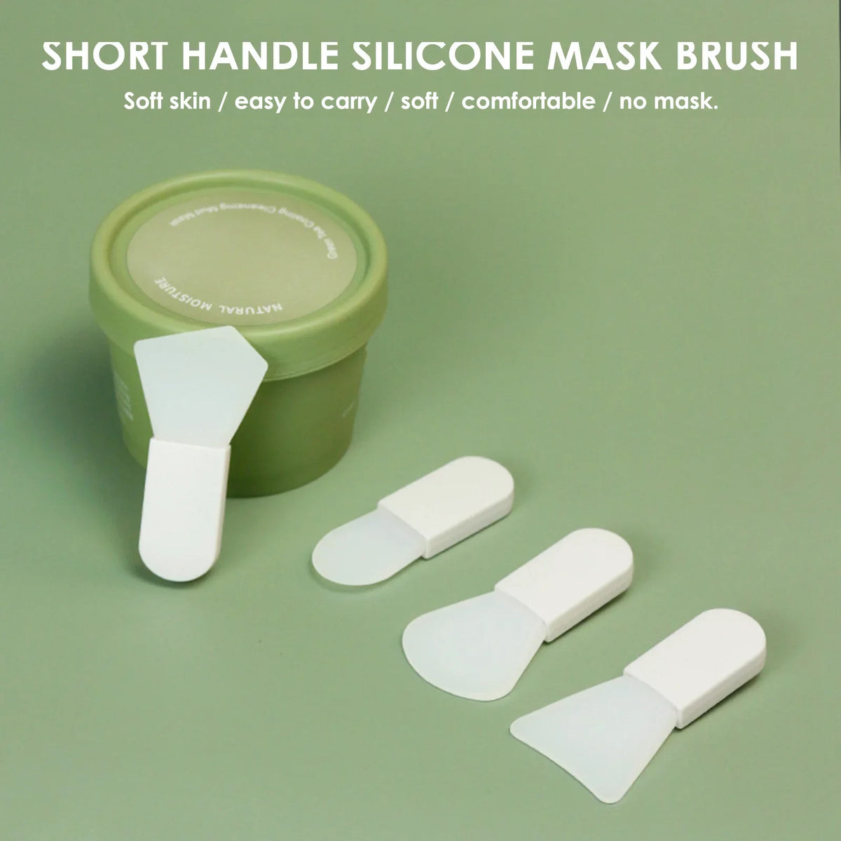 Face Mask Brushes Silicone Facial Mask Mud Mixing Brushes Beauty Tools for Women Skin Face Care Makeup Cleansing Brush Quake