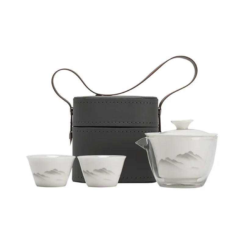 Travel Tea Set Outdoor Portable Tea Set Conference Event Souvenirs Gift for Customers As Souvenirs Quake