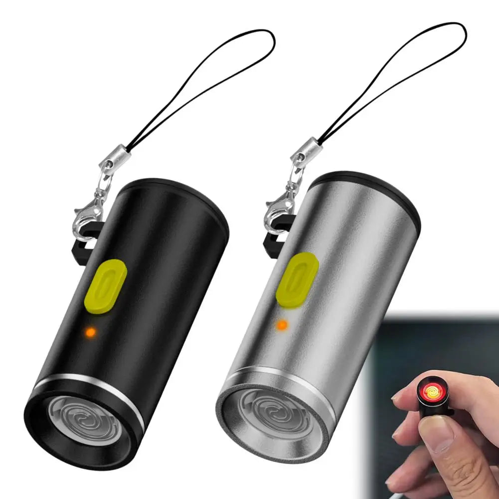 Type-C Mini Windproof Heating Wire Electronic Matchless Lighter Portable Outdoor Small Flame Starter Quake