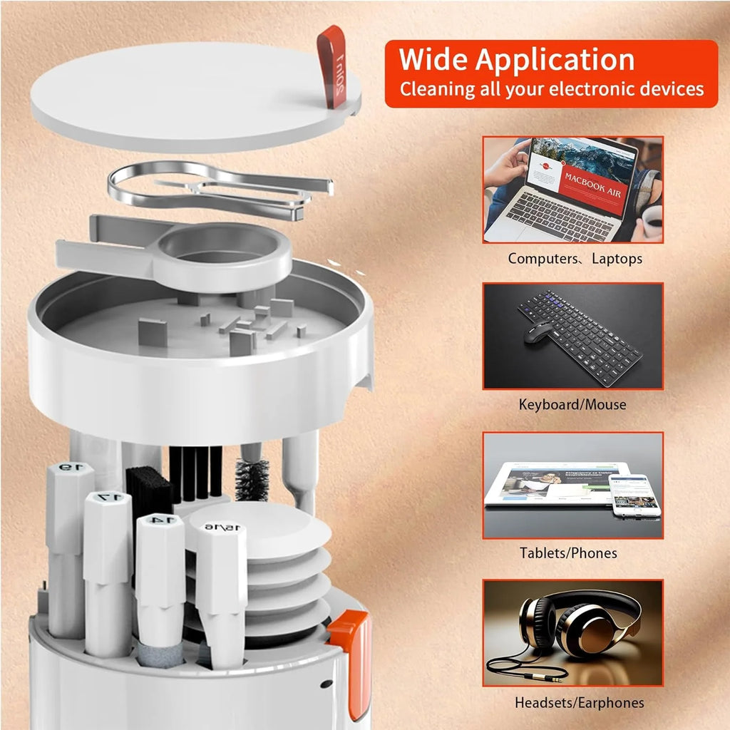 Cleaning Tool Set Is Suitable for iPhone Charging Ports and Crevice Brushes, AirPods Cleaning Sticks, Computer Keyboard Brushes, Quake
