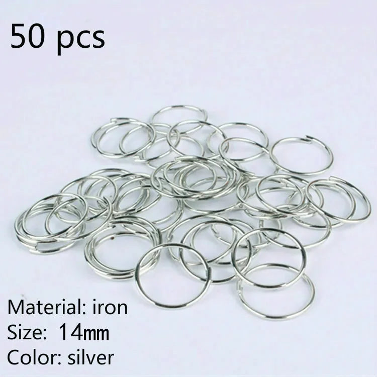Silver & Gold Hair Ring Cuffs – Dreadlock Braid Beads 5-100pcs