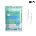 Mint dental floss stick - home portable disposable care dental floss stick - oral care - deep cleaning - interdental cleaning Quake white300pcs