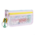 High Capacity Pen Bag Clear Mesh Pencil Case Double Layered Pen Organizers K1KF Quake Pink China Mainland