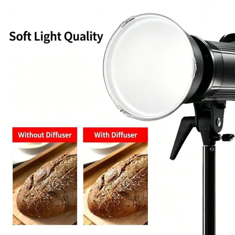 Standard Reflector Diffuser Lamp Shade Dish for Soft Light Photographic K1KF Quake