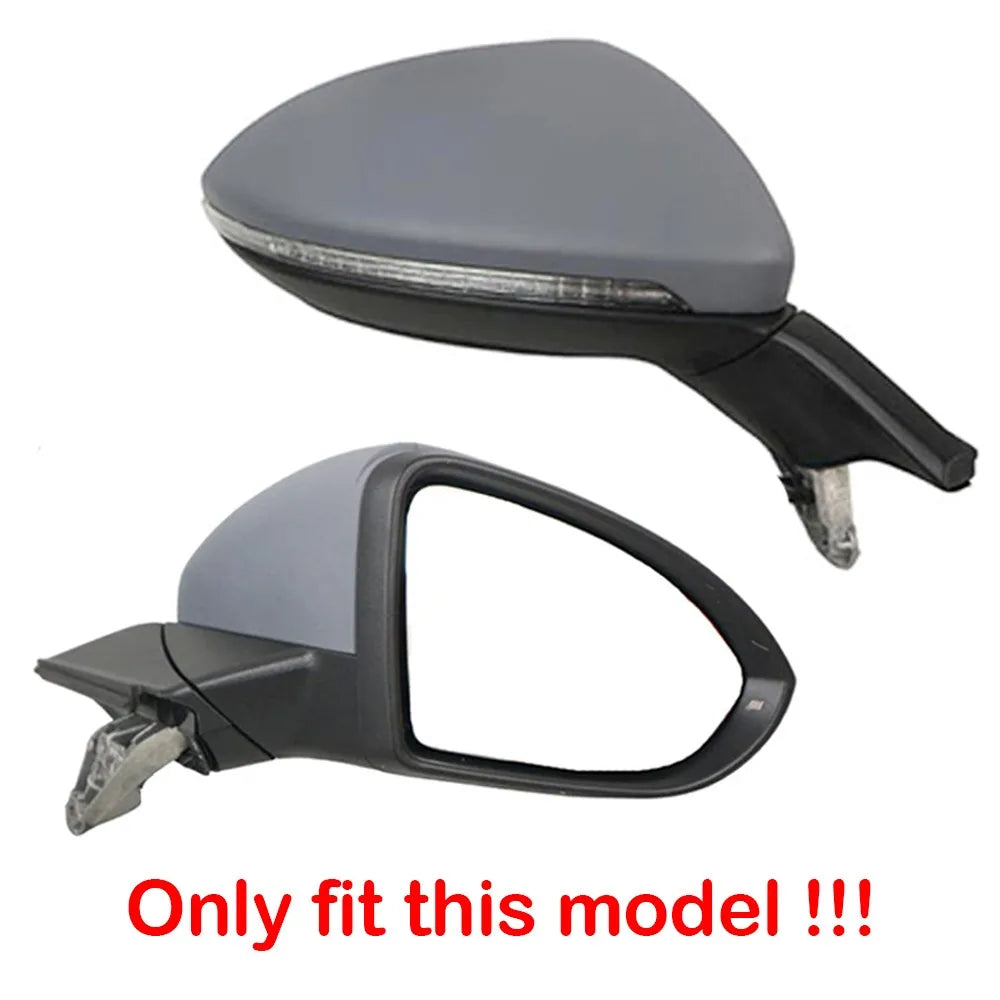 For Volkswagen VW Golf 7 MK7 MK7.5 GTI GTD 2012-2021 1x Left Right Side Rear View Lens Split Mirror Heated Door Glass Rearview Quake