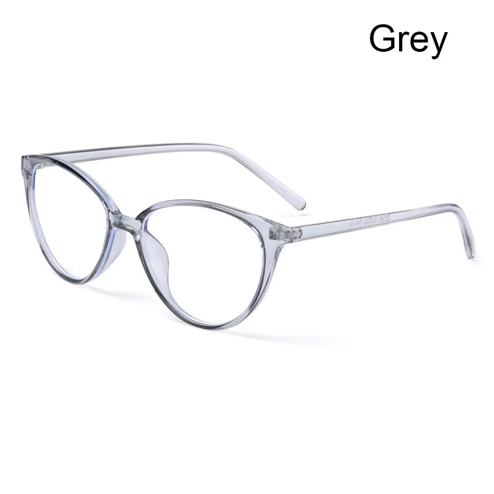 New Anti Blue Light Glasses Computer Goggles Fashion Clear PC Frame Eyeglasses Blue Rays Blocking Eyewear Vision Care Glasses Quake grey