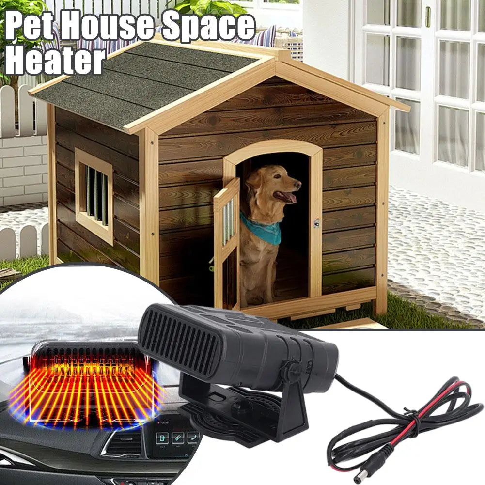 30W Solar Panel Car Heater Winter Defroster Heating Fan Pet House Warmer Warm Natural Wind Speed Electric Heater Quake