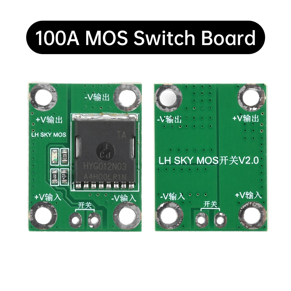20A 50A 100A 5-26V High Power MOS Trigger Switch Driver Module Field Effect Tube PWM Regulation Electronic Switch Control Quake 100A