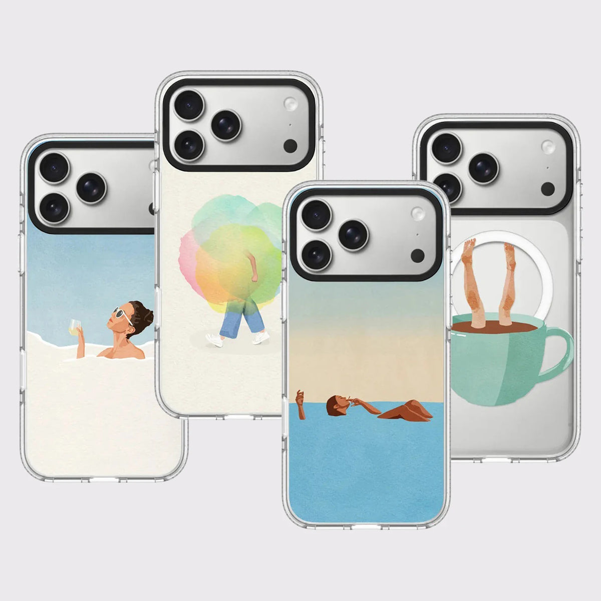 6090681 White Border Magnetic Phone Case Cover for IPhone 13 14 15 16 17 18 Pro Max Case Quake