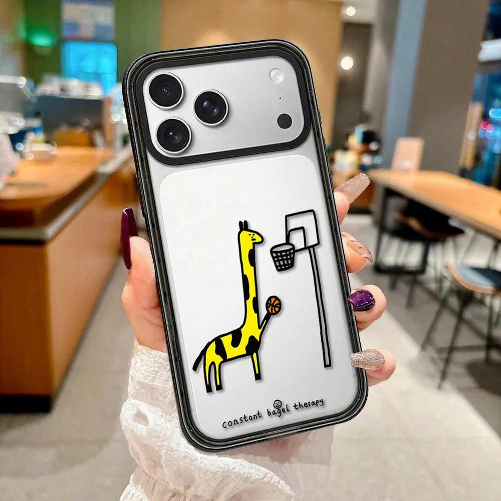 Be Nice or Cry Trying Pattern Impact Black Border Magnetic Case: Compatible with IPhone 18 17 16 15 14 13 Pro Max 18Pro Quake