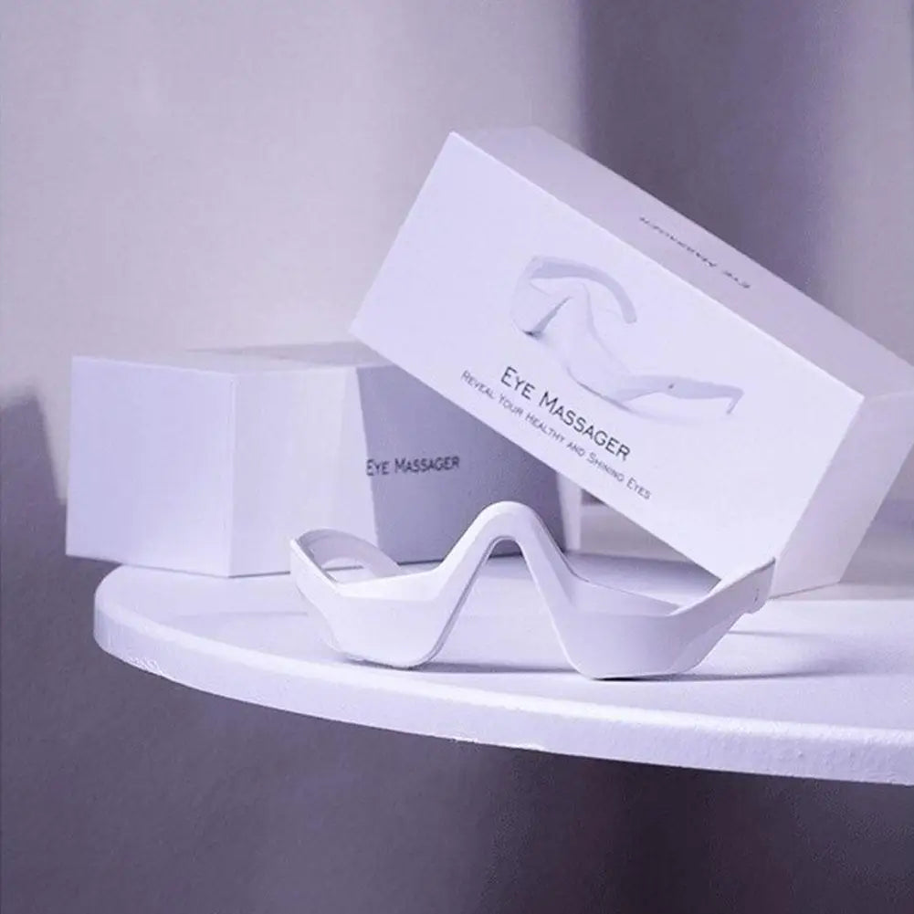 3D Eye Fatigue Relief Massager 3D Glasses Design Dark Circles Lighten Fine Lines Smooth Under Eye Care Beauty Tool Quake