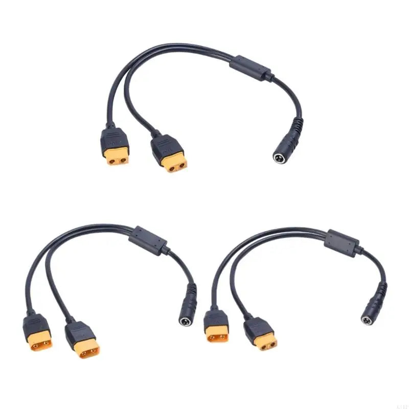 DC5521 to Double 60 Power Splitter Cable, 60 Y Split Power Cord for Battery Connection, Chargers and Adapter Wiring Use K1KF Quake